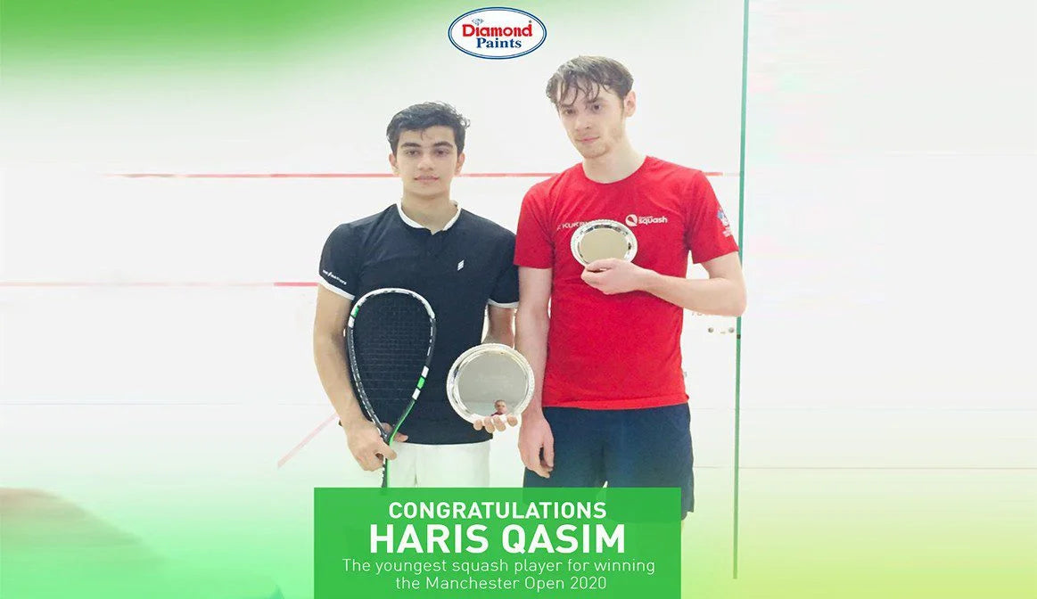 Diamond Paints & Haris Qasim (Youngest Squash Player)